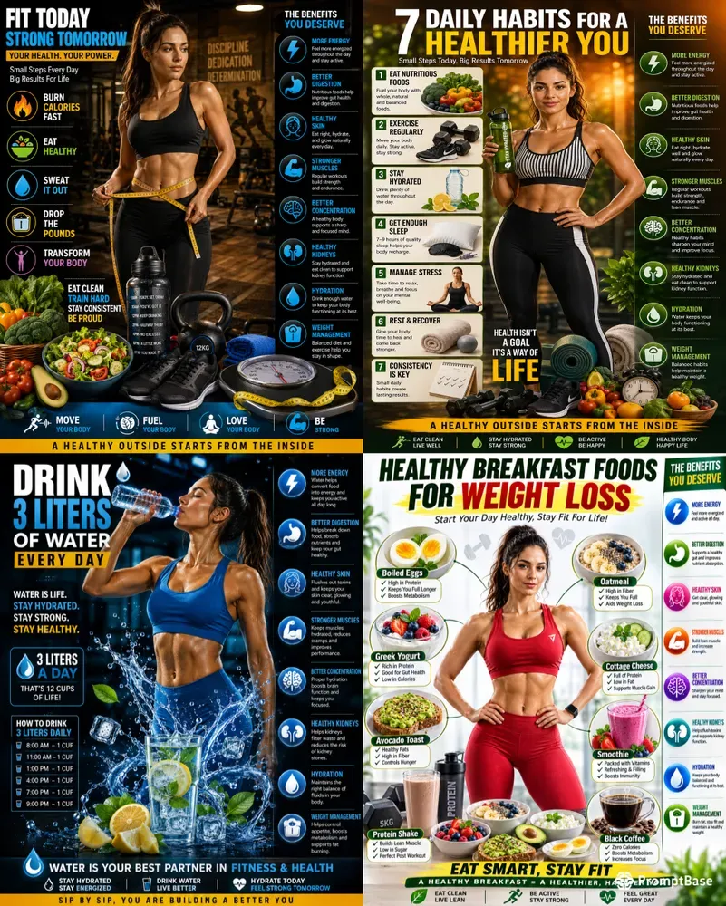 Healthy Lifestyle Infographics