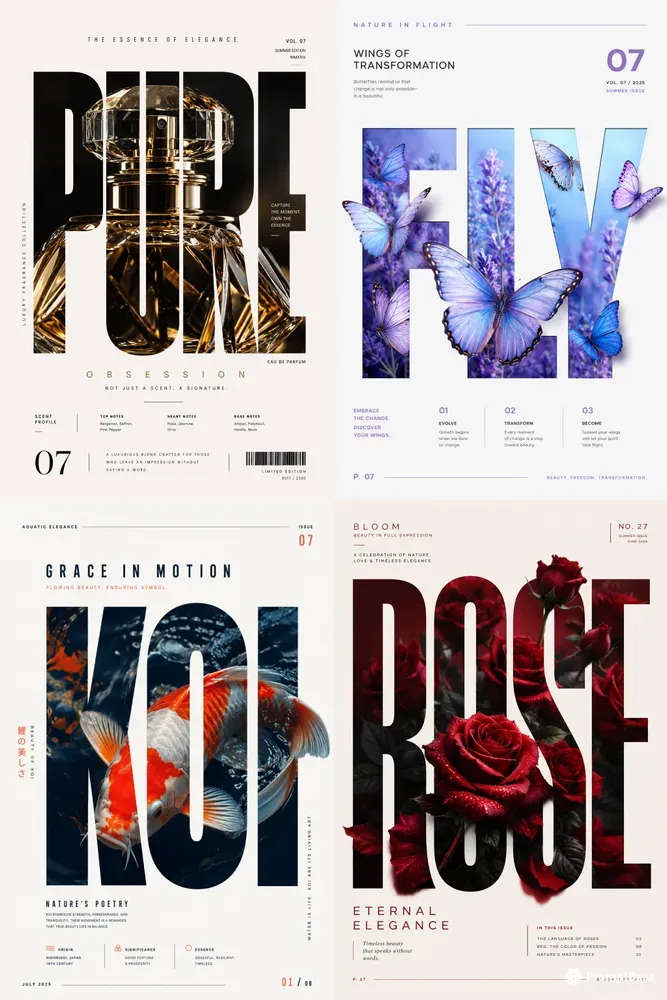 Editorial Typography Posters