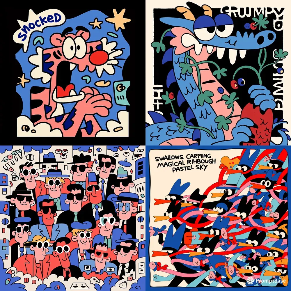 Retro Comic Stickers For Pods