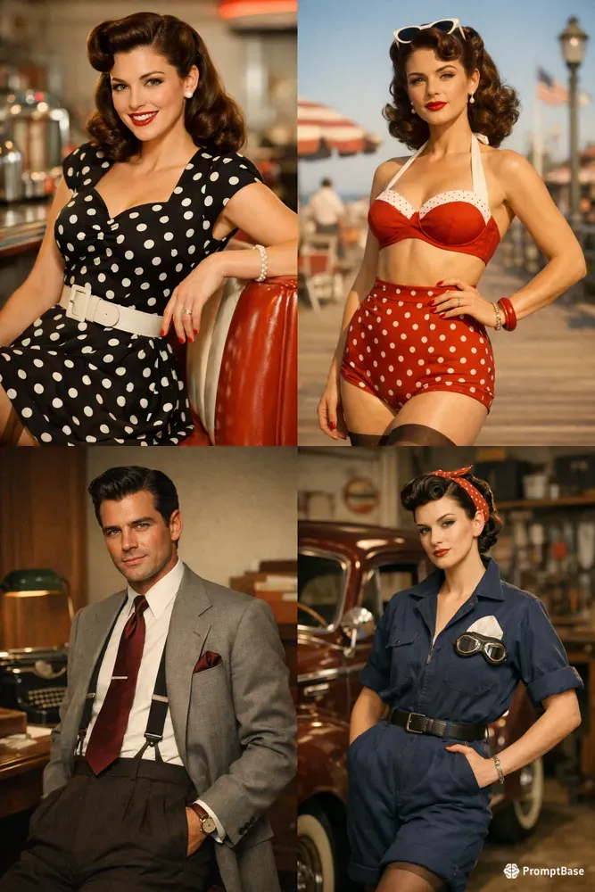 Atomic Vintage Glamour 1950s