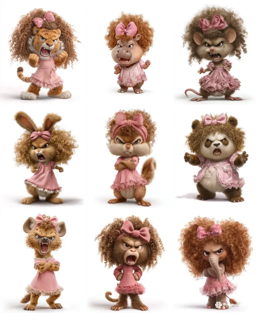Playful Angry Character Designs
