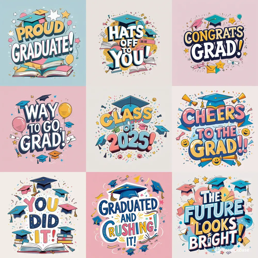 Playful Graduation Celebration Designs