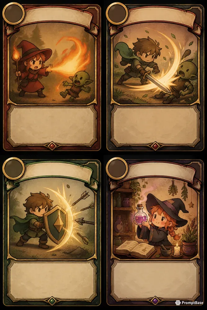 Fantasy Roguelike Card Design Generator