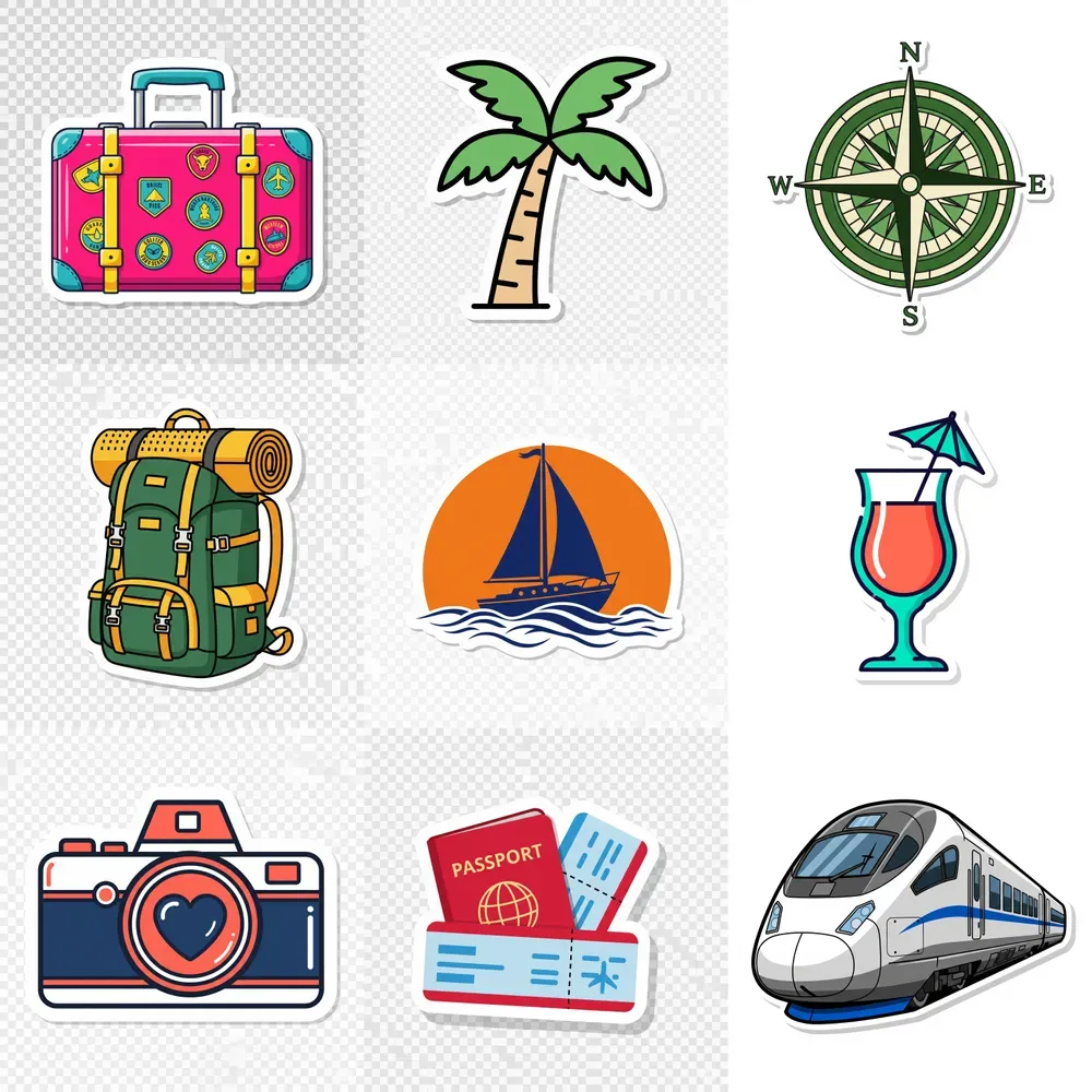 Cute Travel Stickers