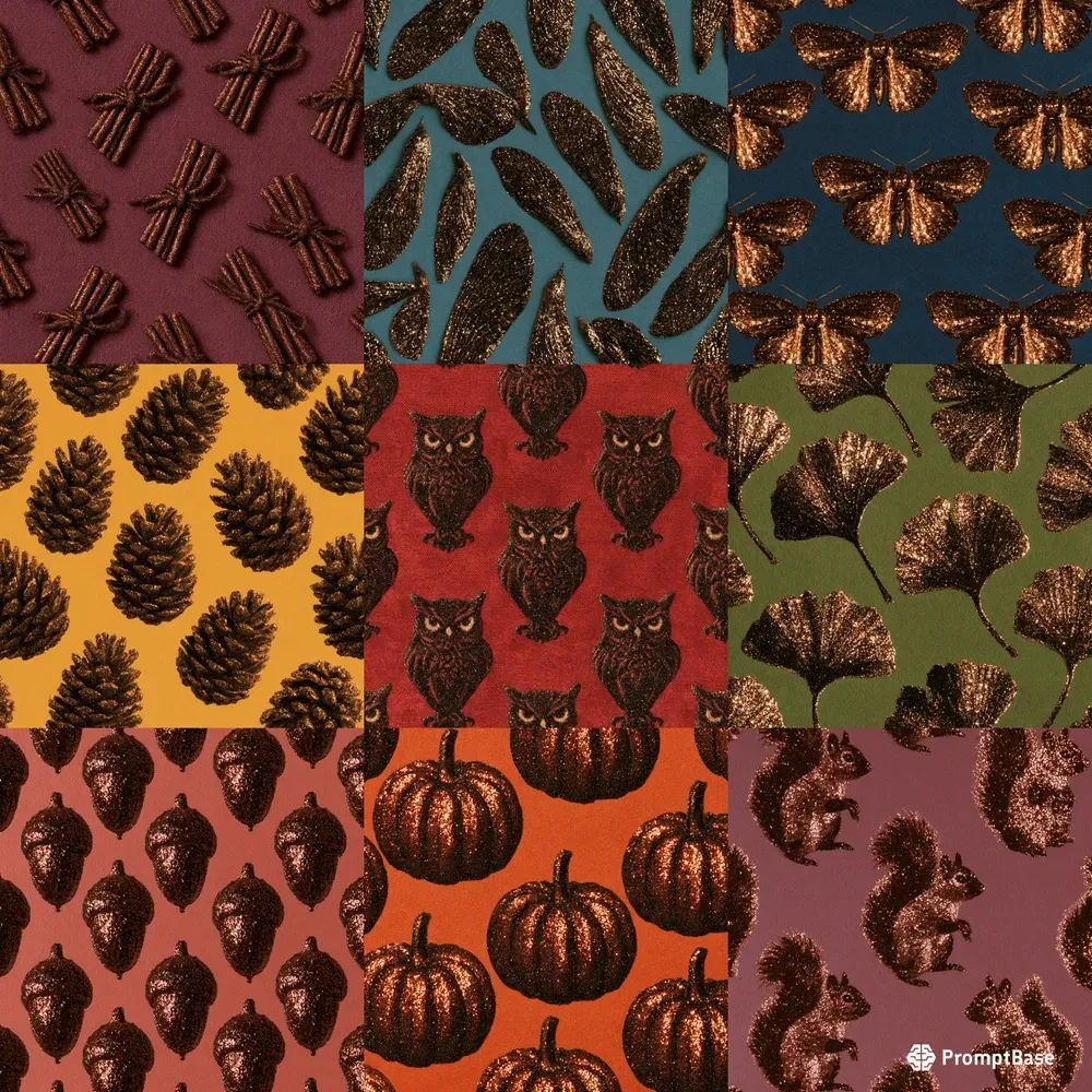 Autumn Glitterfall Scrapbook Pages
