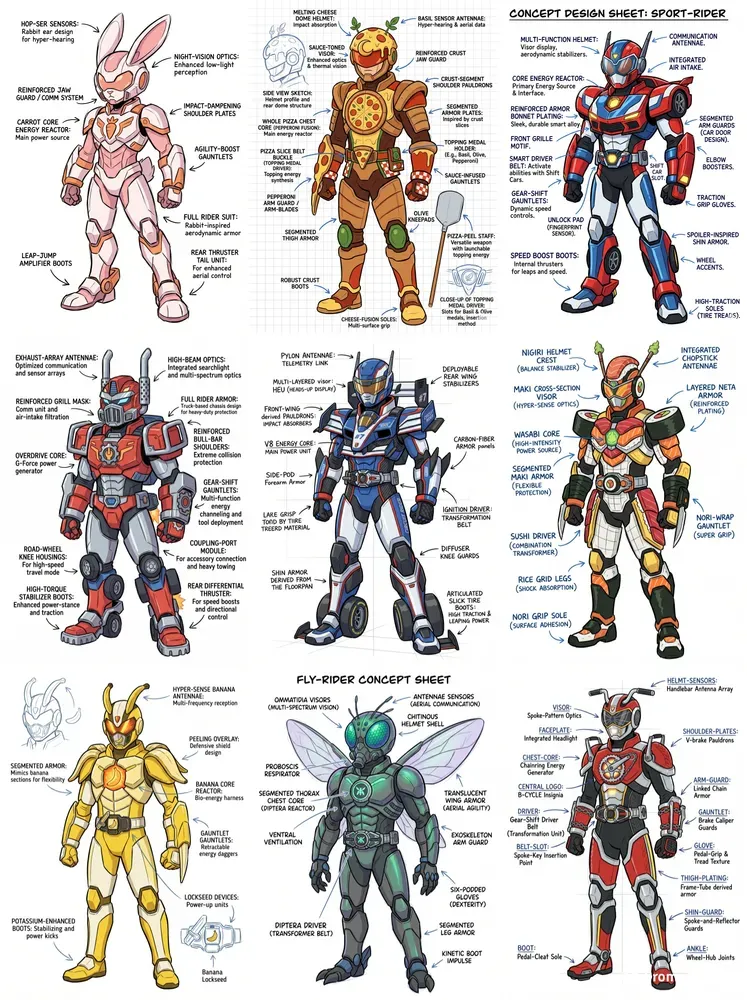 Ridercore Blueprint Transforms