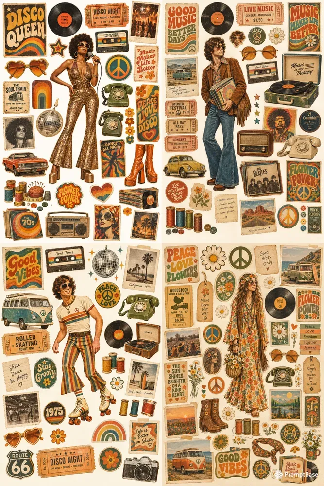 70s Retro Memory Ephemera