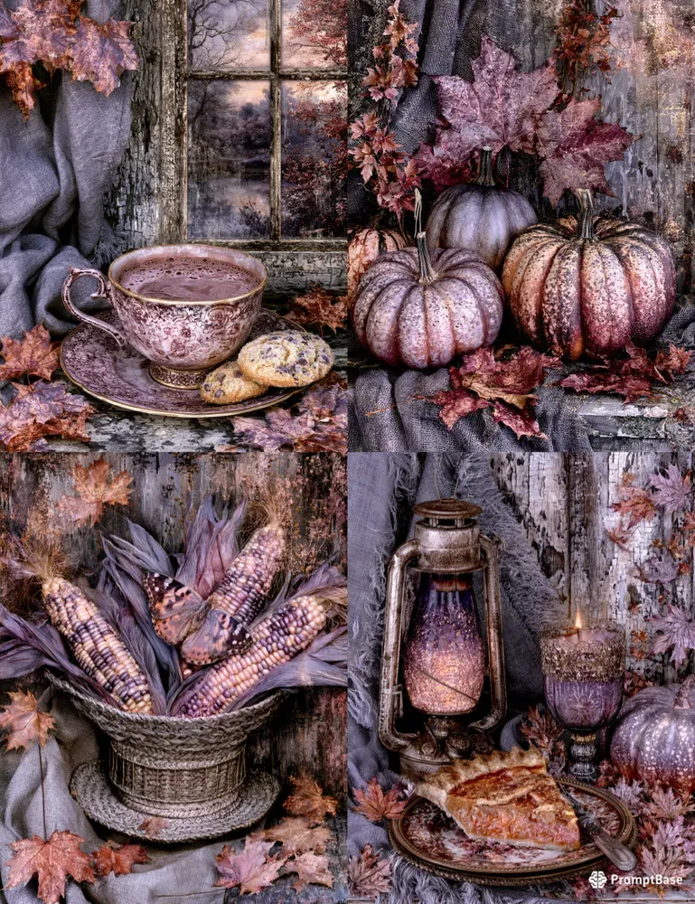 Grand Autumn Harvest Still Lifes