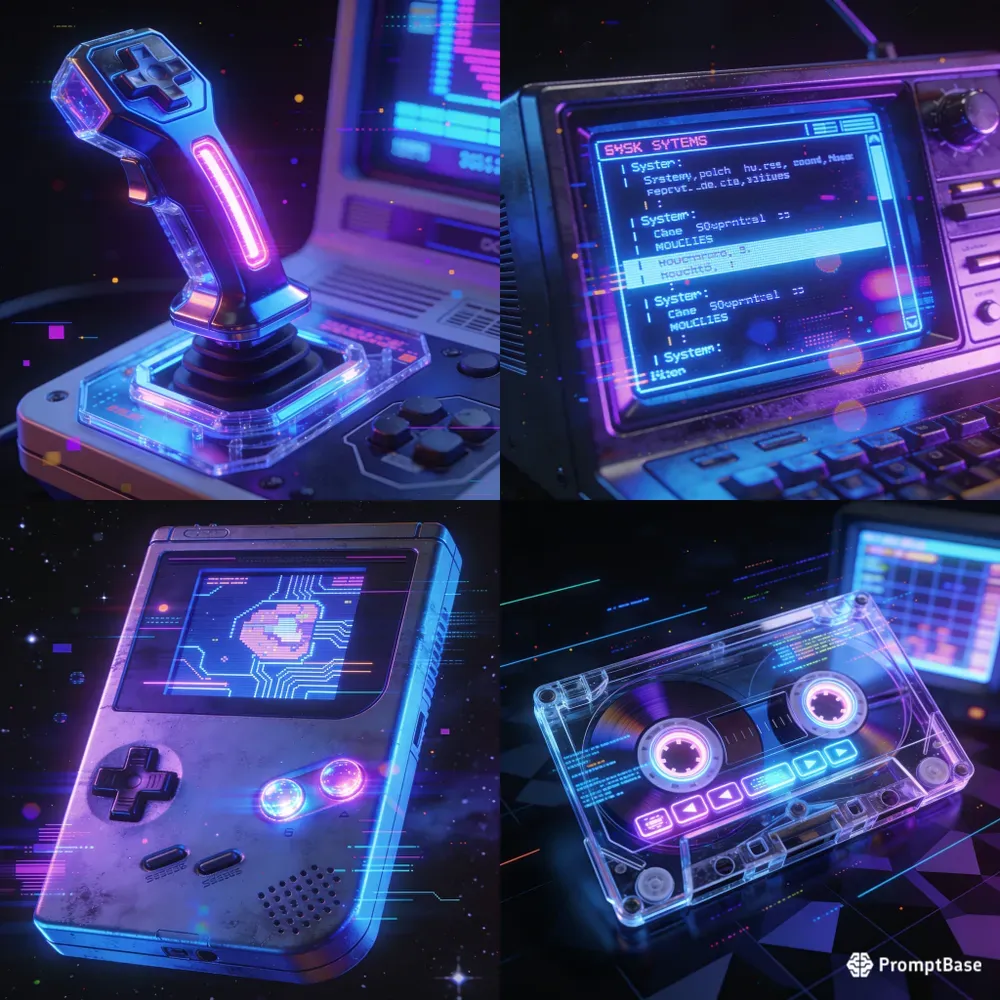 Retro Cyberpunk Tech Generator