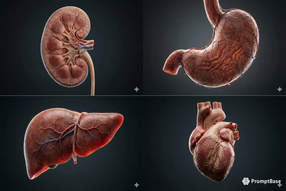 Hyperrealistic Human Anatomy Organs