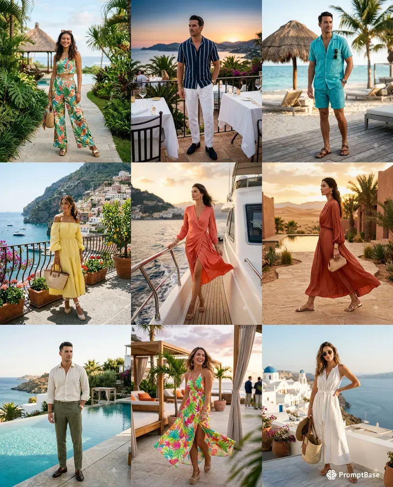 Luxury Vacation Fashion Model Generator