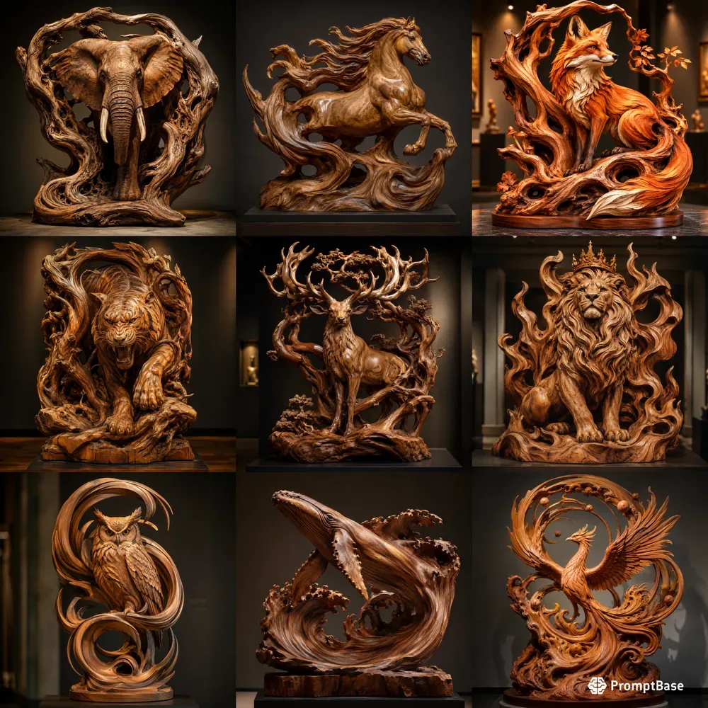 Organic Wood Sculptures