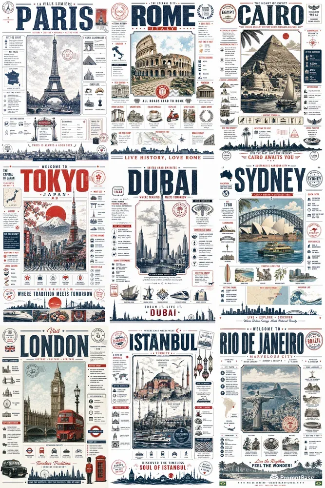 Vintage World Travel Posters
