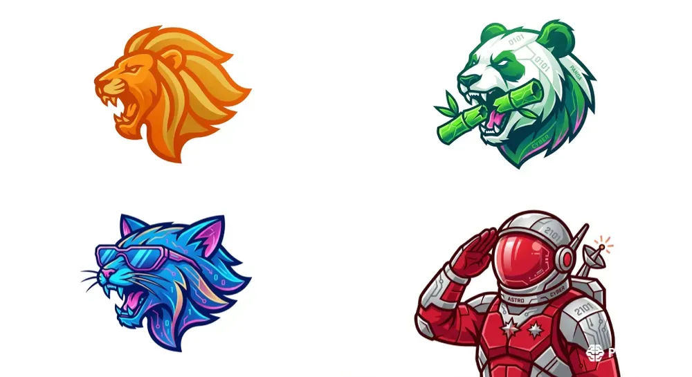 Modern Minimalist Vector Mascot Logos