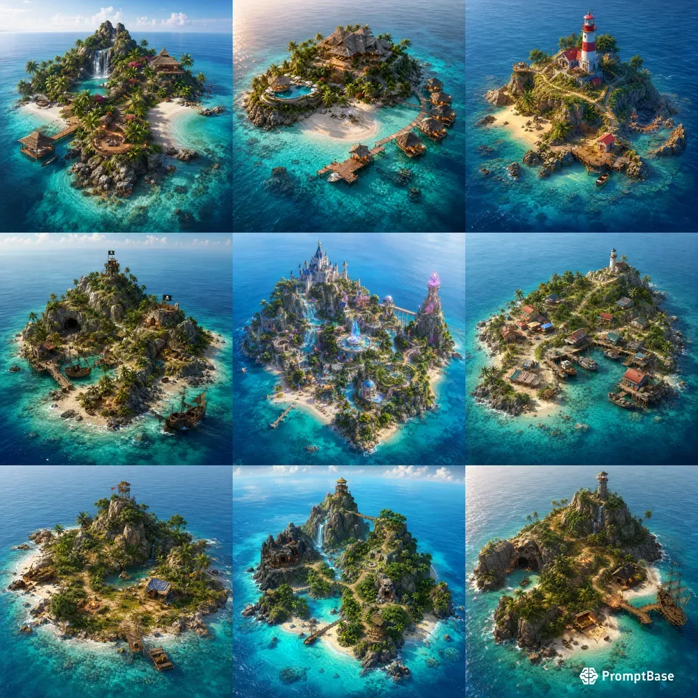 Miniature Island Worlds