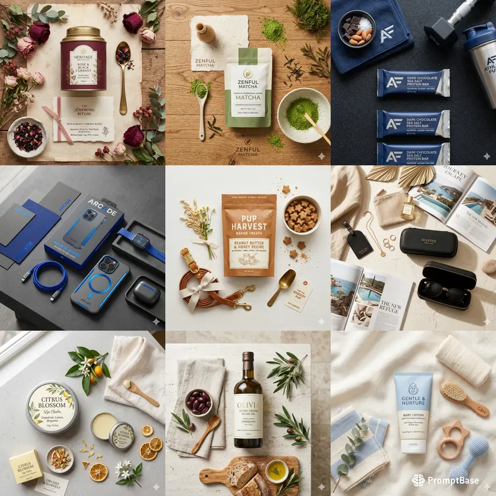 Luxury Product Launch Flat Lay Generator
