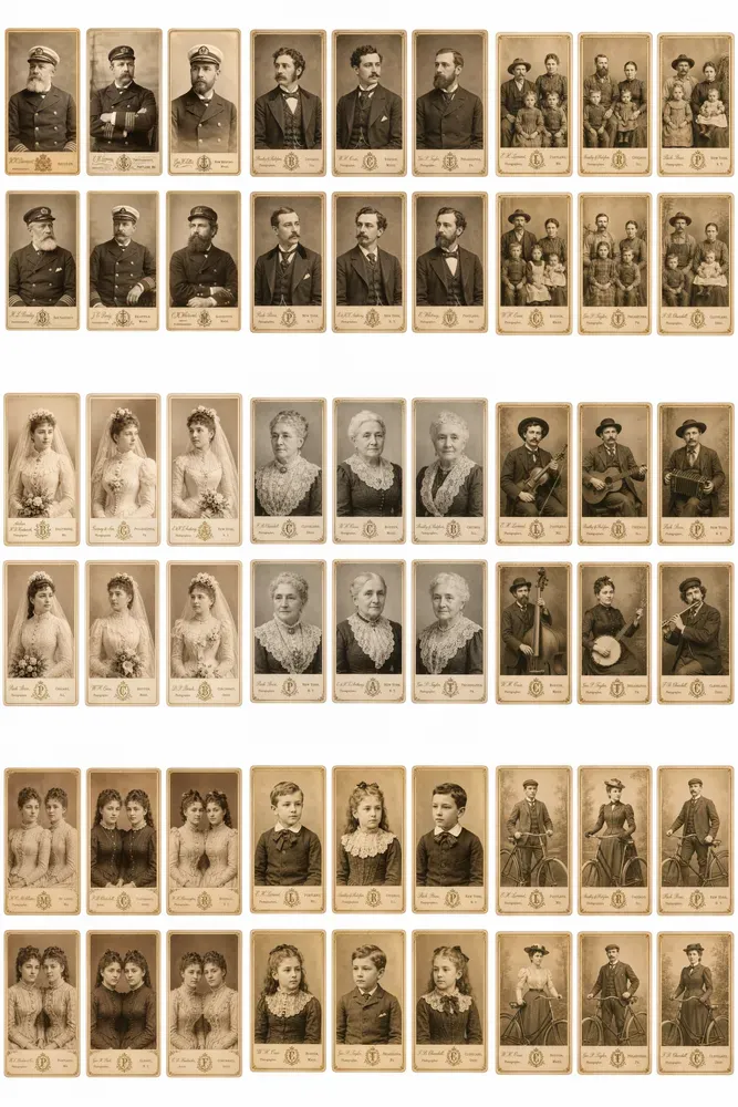 Cabinet Card Portrait Ephemera