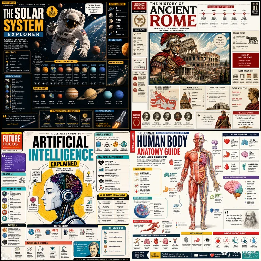 Editorial Infographic Poster Generator