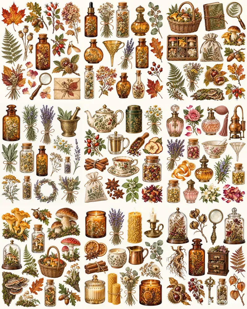 Autumn Apothecary Sticker Sheets