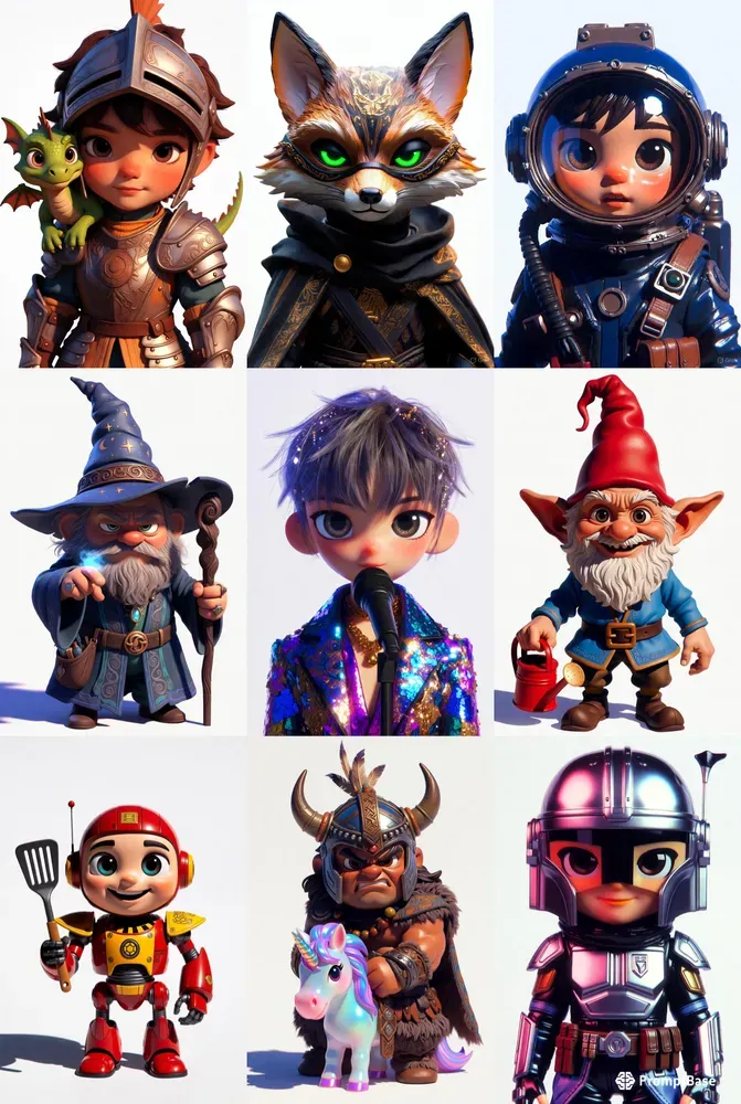 Vibrant Animated Toy Protagonists