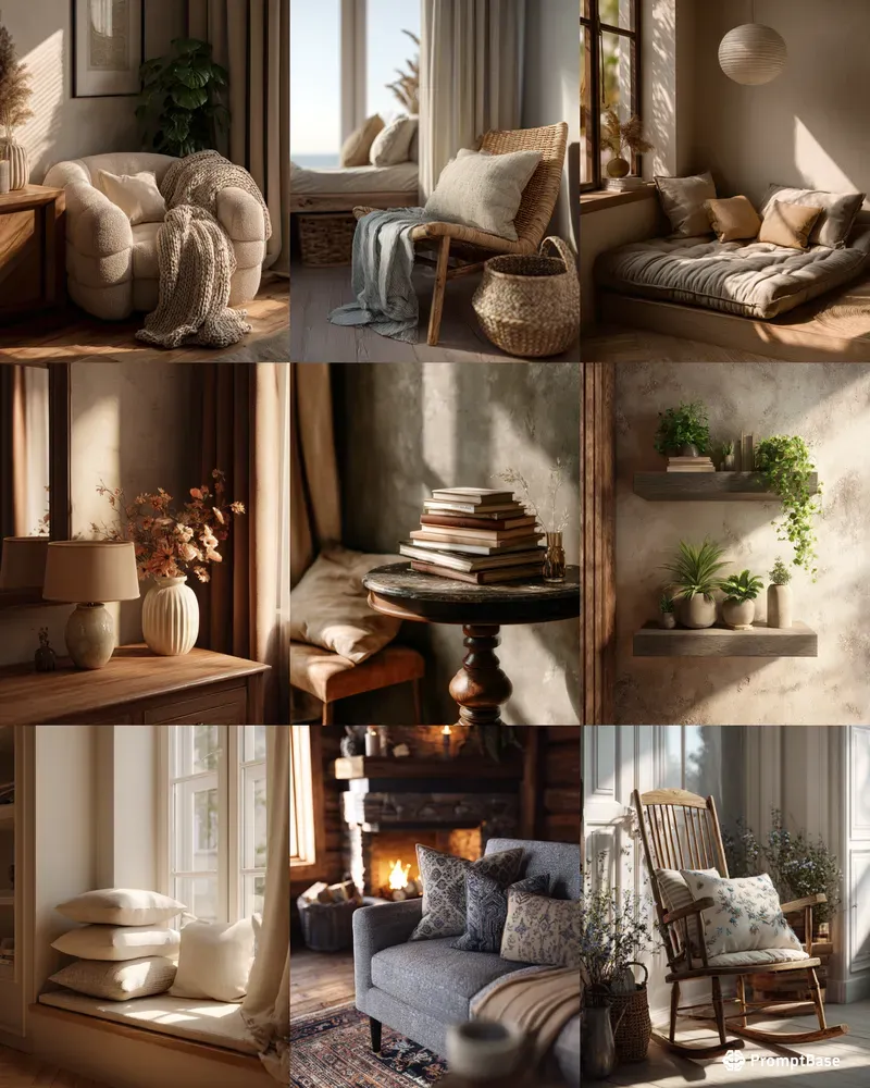 Cozy Aesthetic Interior Mockup Scenes