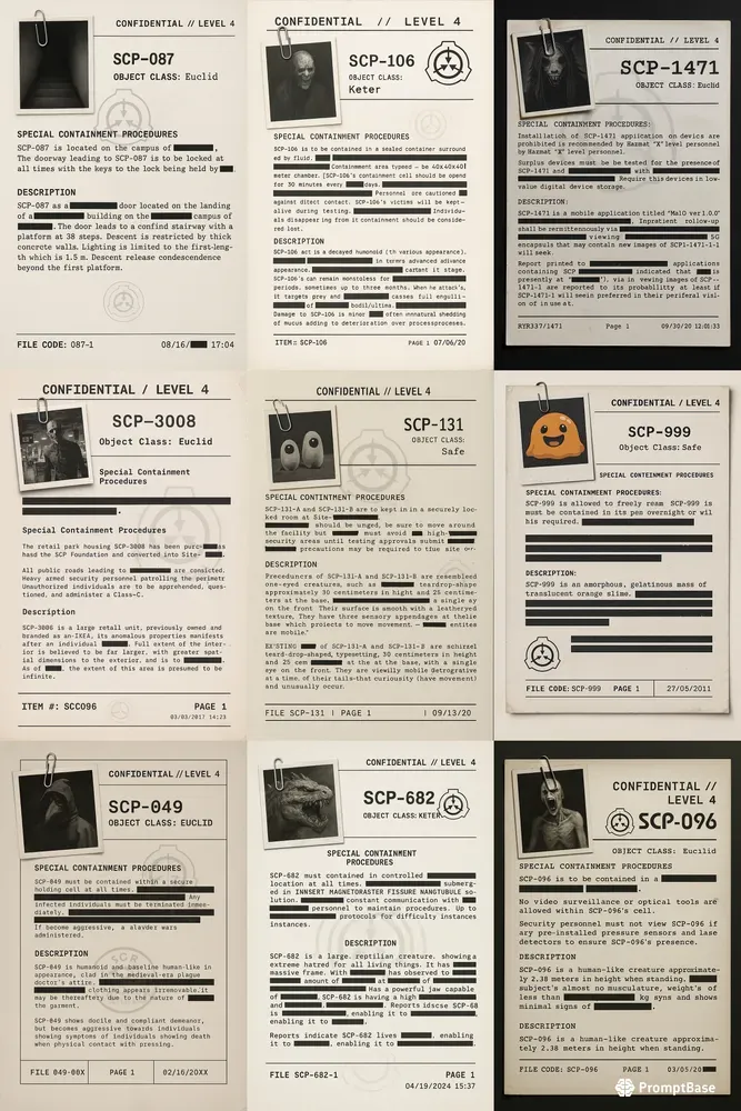 Classified Scp Foundation Documents