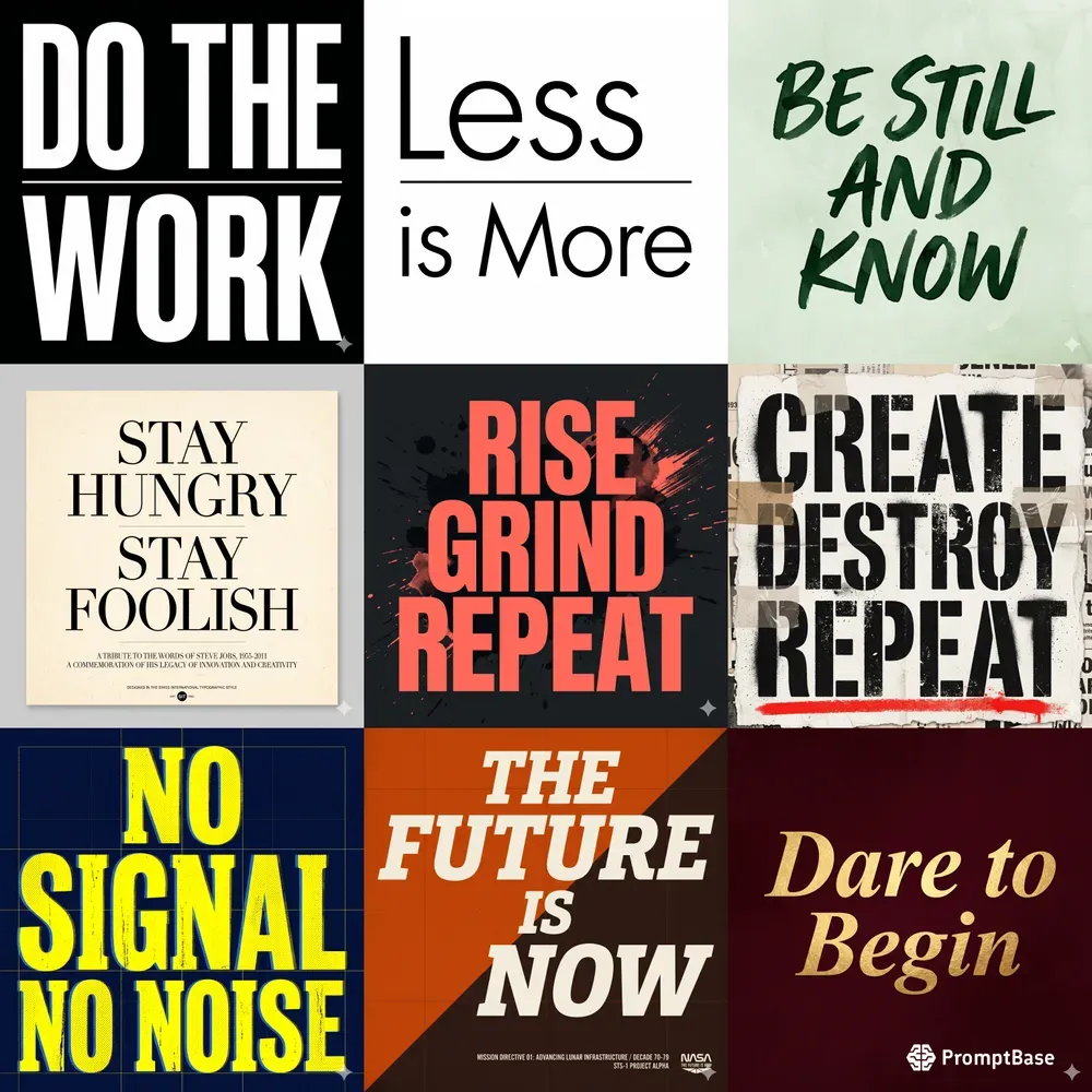 Typography Posters