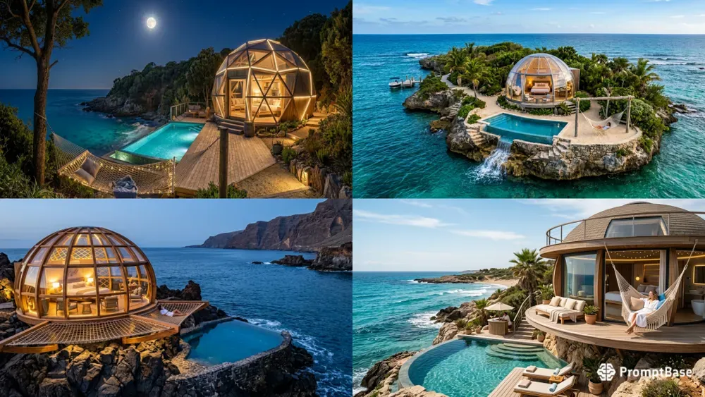 Luxury Dome Villas Cliffside Views