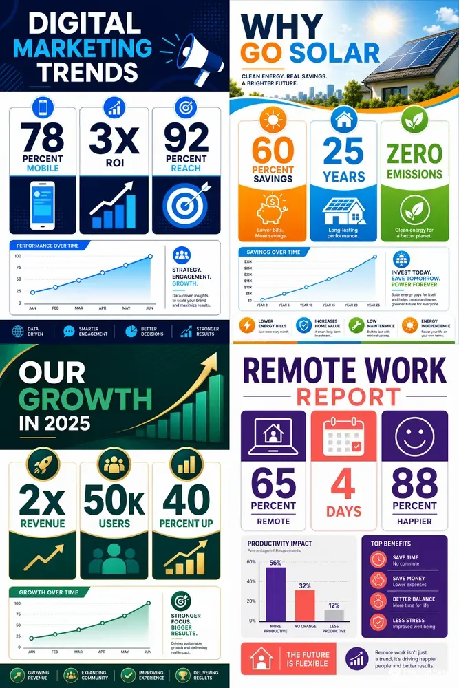 Modern Data Infographic Studios