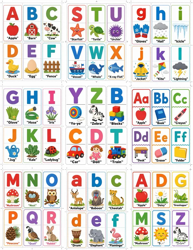 Preschool Abc Flashcard Generator