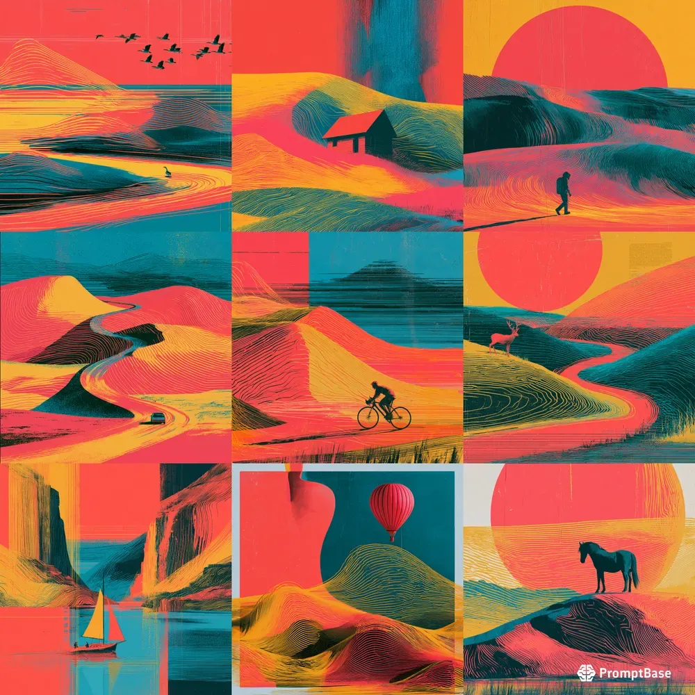 Abstract Editorial Landscapes