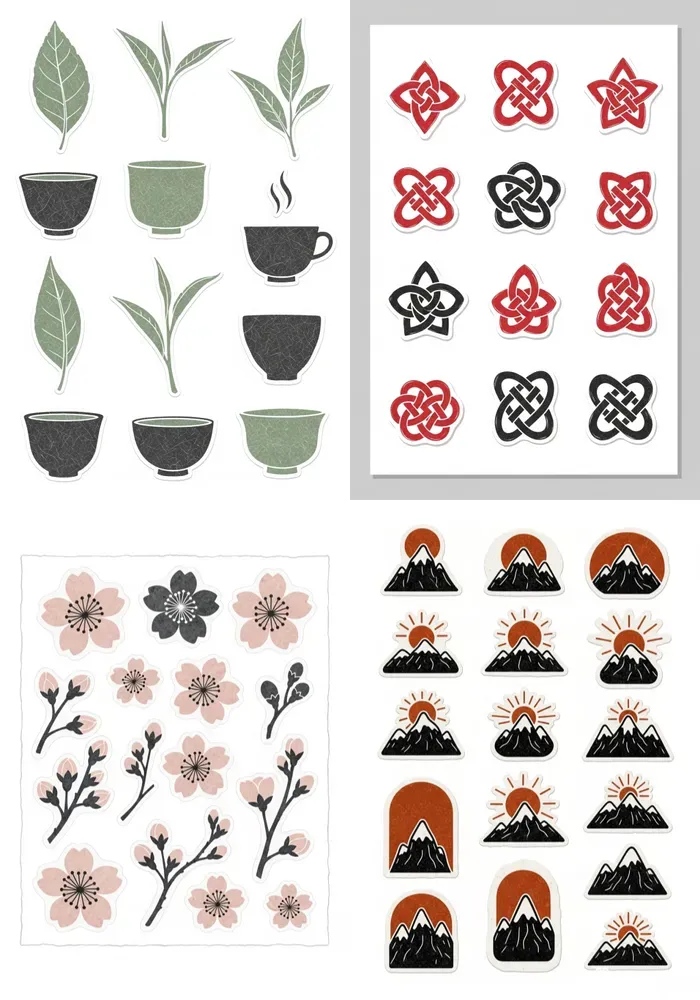 Wabi Sabi Sticker Sheets