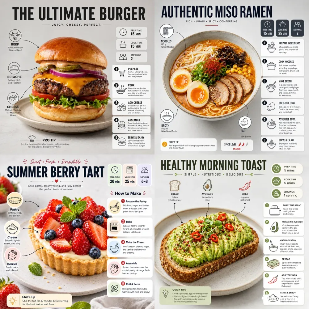 Pro Recipe Infographic Creators