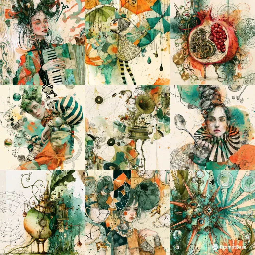 Electric Curiosity Collages