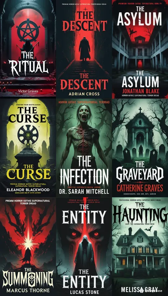 Book Cover Designs Fiction Horror Gothic