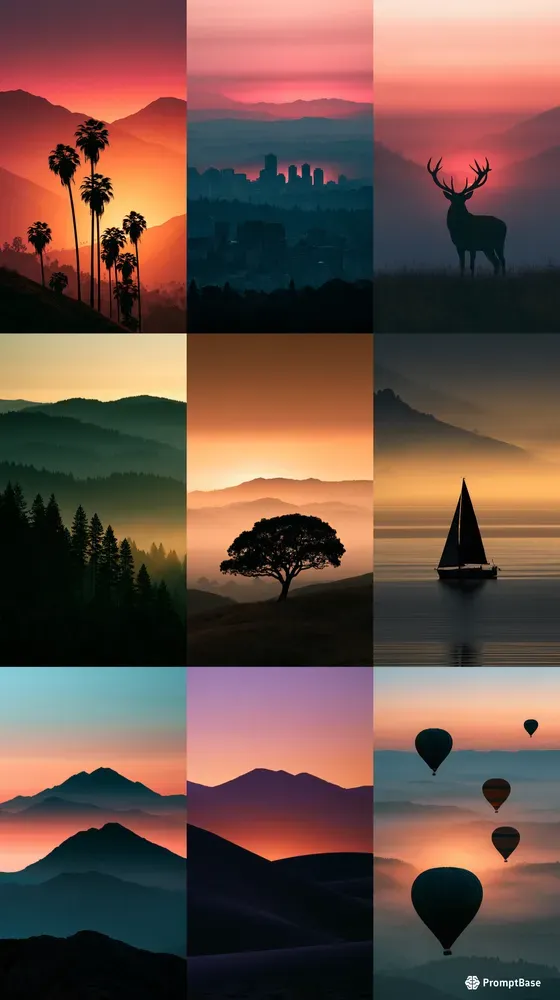 Minimalist Silhouette Phone Wallpapers