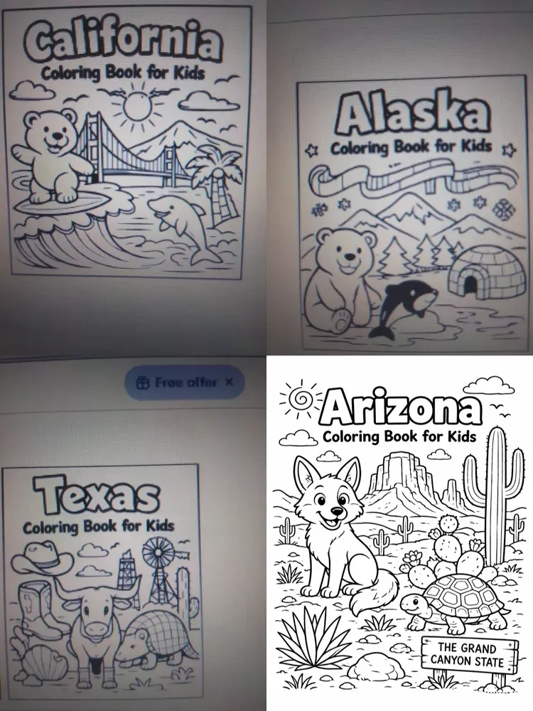 Kids Coloring Book Cover Generator