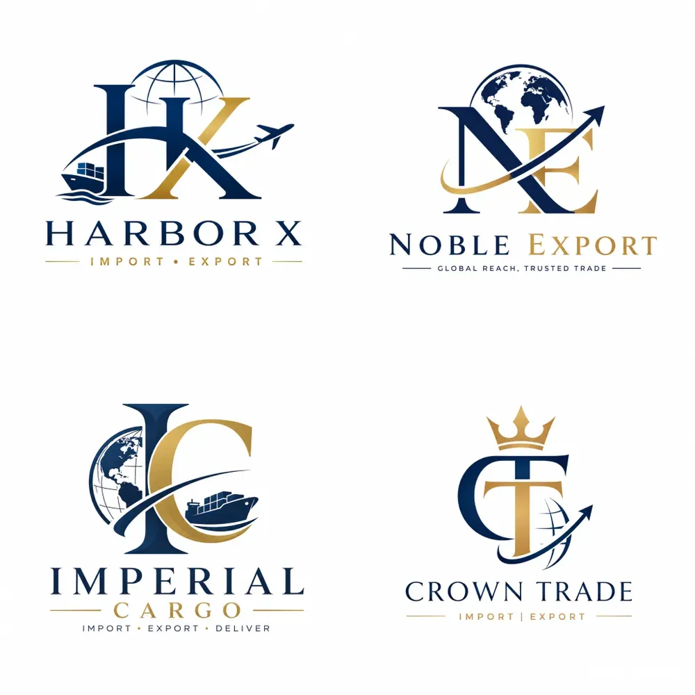 Import Export Business Logos