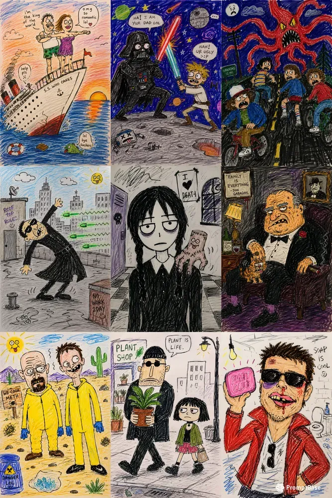 Hilarious Badly Drawn Meme Parody Art