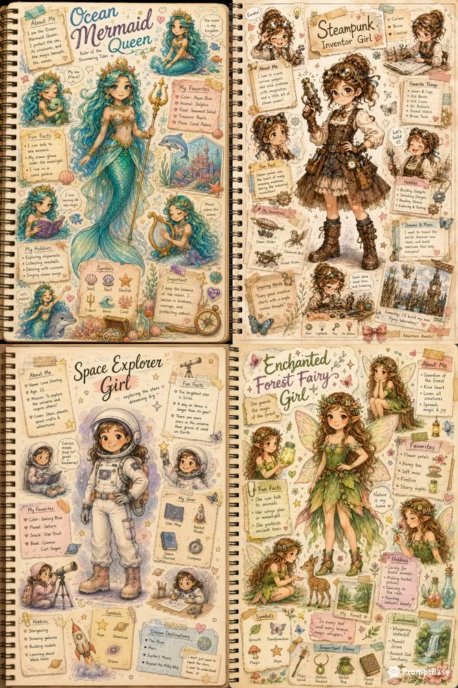 Scrapbook Character Journal Creators