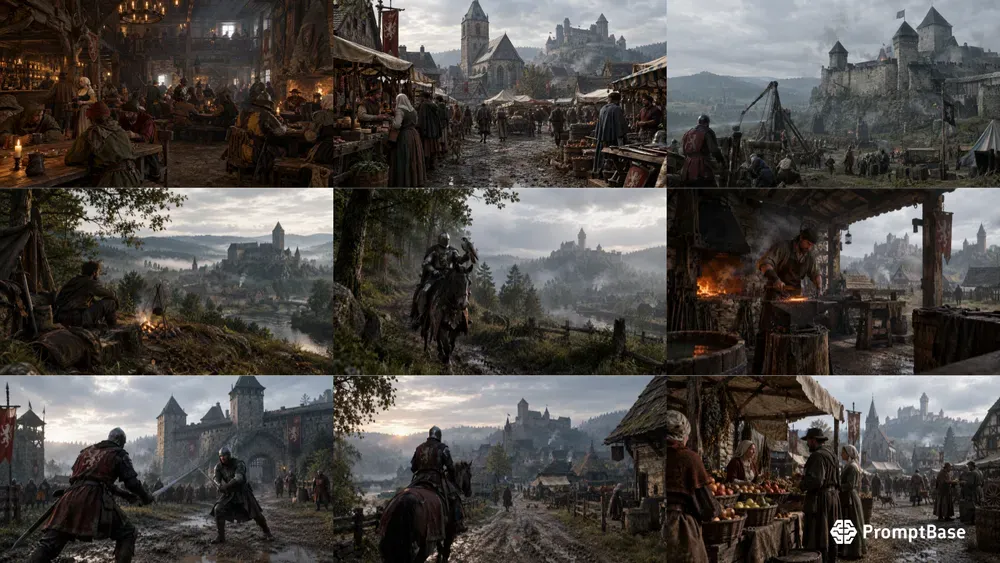 Medieval Kingdom Come Style Scenes