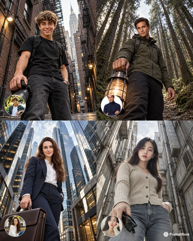 Cinematic Lowangle Portraits