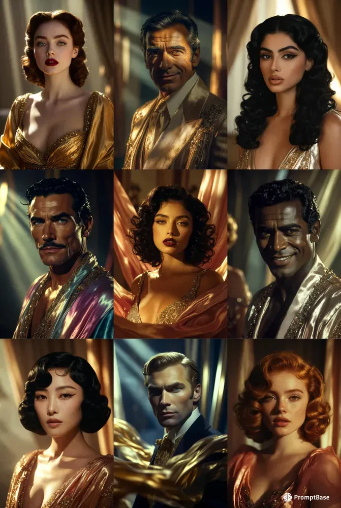 Golden Age Hollywood Icon Portraits
