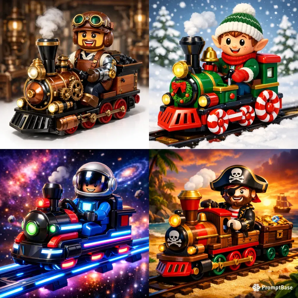 Toy Train Minifigures