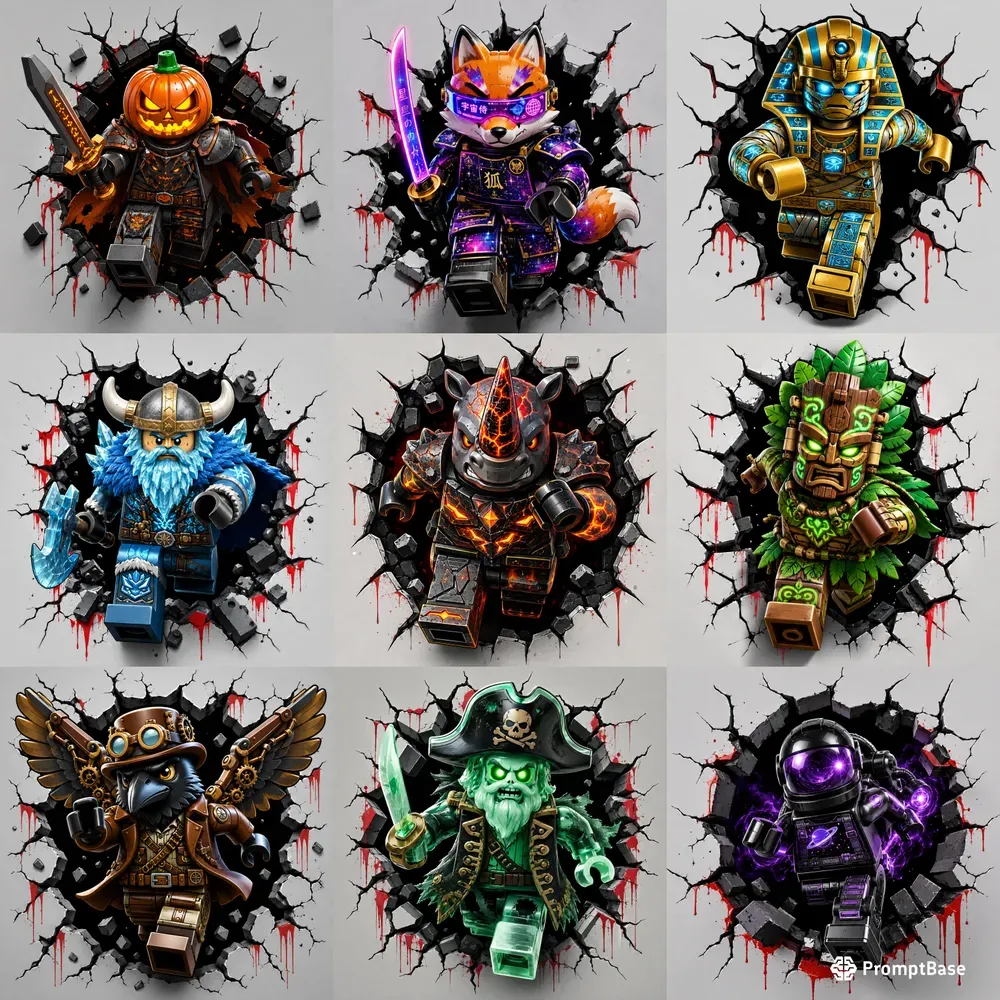 Epic Lego Horror Wall Breakers