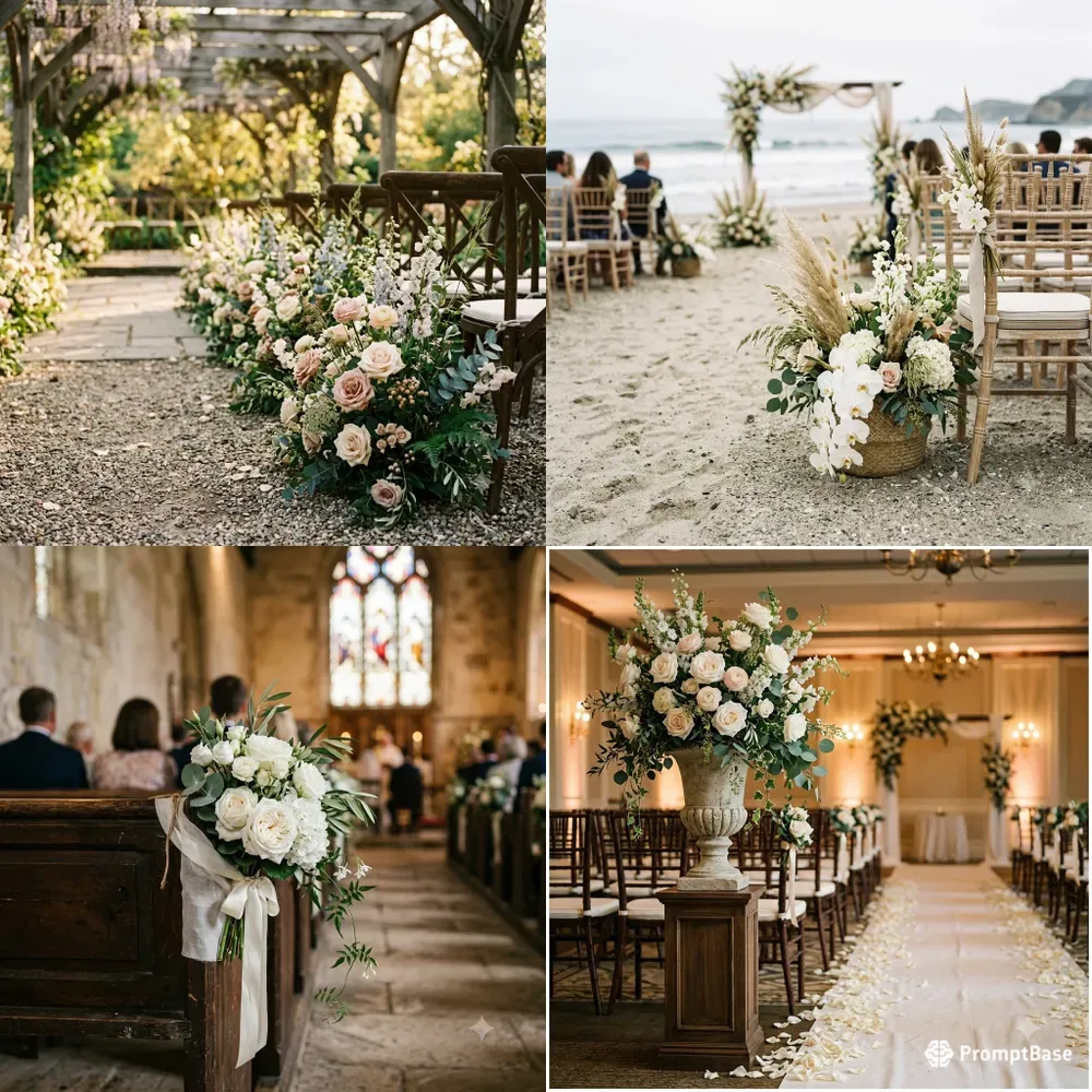 Ceremony Aisle Floral Detail Photo Builders