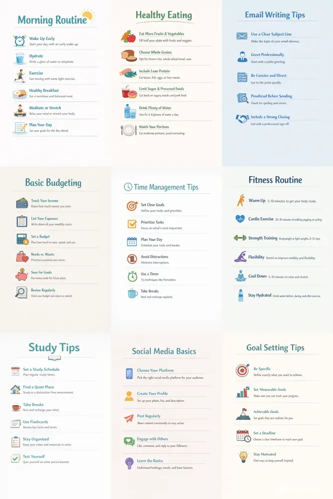 Minimal Infographic Cheat Sheets Free