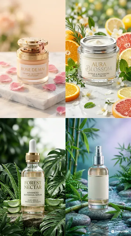 Ultrarealistic Luxury Skincare Products