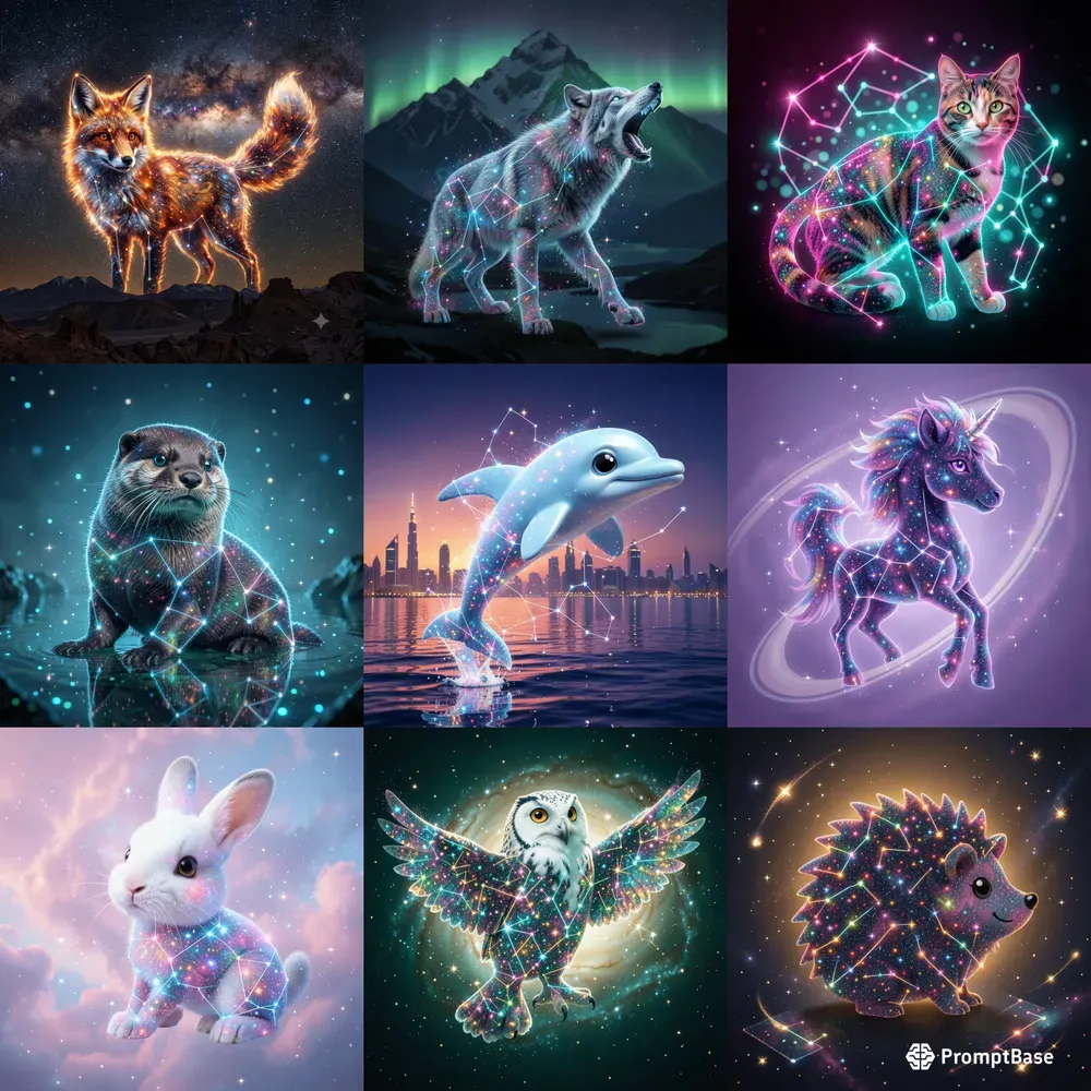 Cosmic Animal Constellations