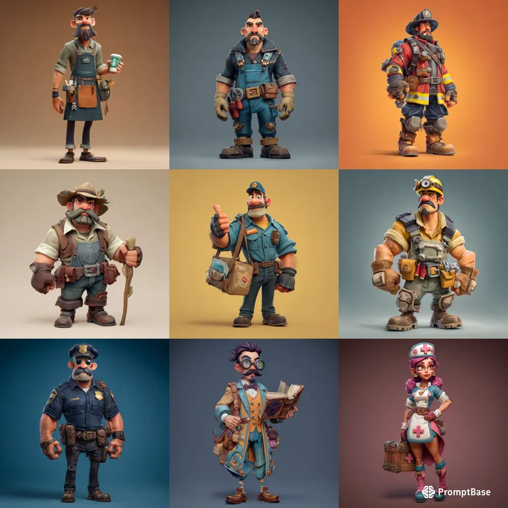 Everyday Heroes 3D Professions